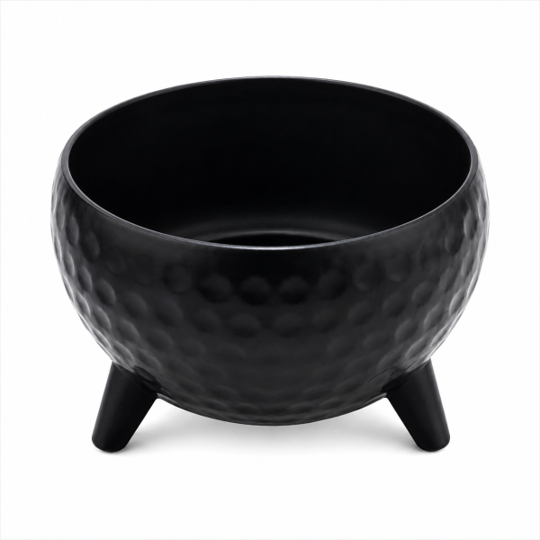 Black Metal Planter Pot with Stand