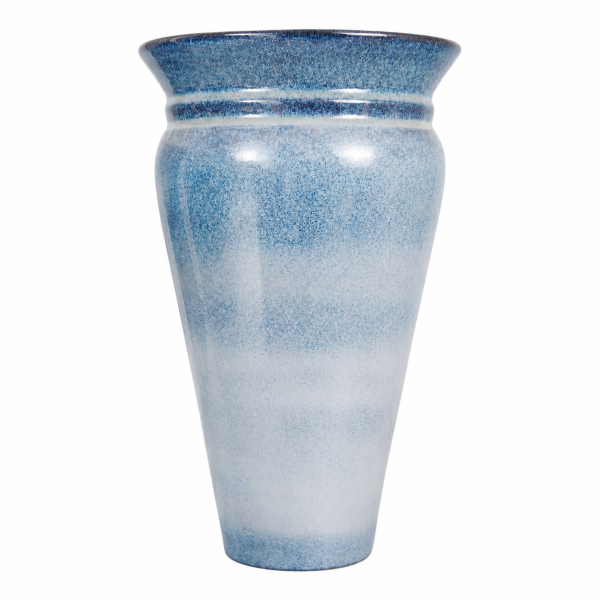 Sky Blue Gradient Ceramic Vase